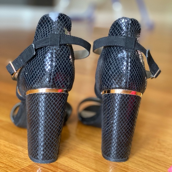 Ana Adler Black with Gold and snakeskin accents 9 - Picture 4 of 5